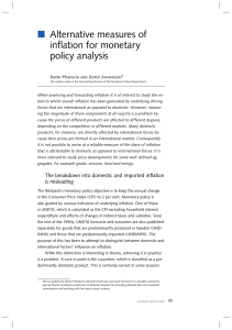 2007:3 Alternative measures of inflation for monetary policy analysis
