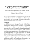 Development of a VR Therapy Application for Iraq War Military