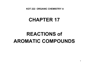 Reactions of Aromatic Compounds