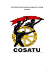 COSATU Draft Policy Discussion Document on Fracking July 2014