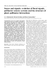 Senses and signals: evolution of floral signals, pollinator sensory