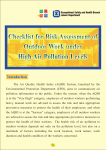 Checklist for Risk Assessment of Outdoor Work under High Air