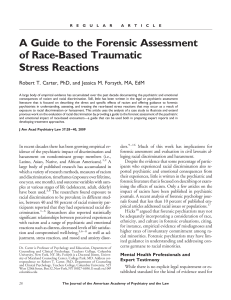 A Guide to the Forensic Assessment of Race