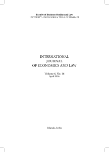 international journal of economics and law