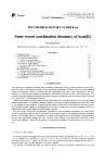 Some recent coordination chemistry of lead(ll)