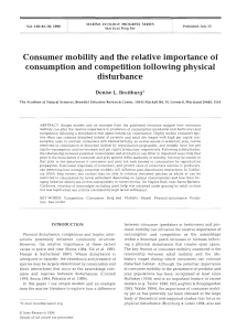 Consumer mobility and the relative importance of consumption and