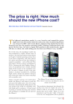 The price is right: How much should the new iPhone cost?