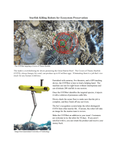 Starfish Killing Robots for Ecosystem Preservation