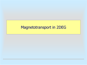 Magnetotransport in 2DEG