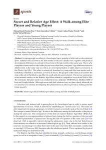 Soccer and Relative Age Effect: A Walk among Elite Players and