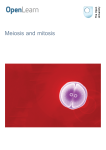 Meiosis and mitosis - The Open University