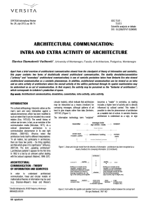 architectural communication: intra and extra activity of