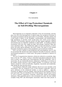 The Effect of Crop Protection Chemicals on Soil-Dwelling