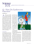 Q: How Do Earthworms Function? - National Science Teachers