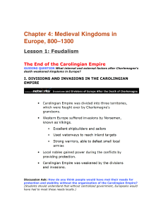 Chapter 4: Medieval Kingdoms in Europe, 800–1300