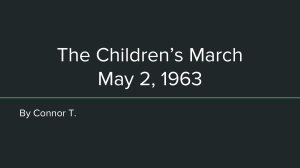 The Children`s March May 2, 1963