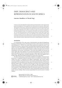 debt, democracy and representation in south africa