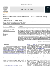 Biological substrates of reward and aversion: A nucleus accumbens