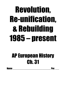 AP European History Ch. 31