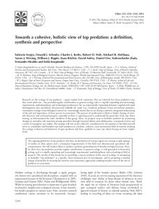 Towards a cohesive, holistic view of top predation: a definition