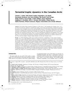Terrestrial trophic dynamics in the Canadian Arctic
