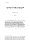 Natural Resources and Economic Growth: From Dependence to
