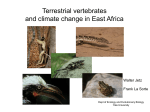Terrestrial vertebrates and climate change in East Africa