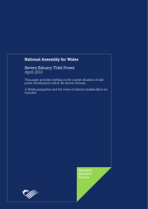 Severn Estuary Tidal Power - National Assembly for Wales