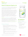 Product Features Natural Full Spectrum Digestive Aid KEY
