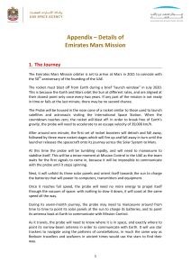 Details of Emirates Mars Mission