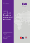 Central bank deficit financing in a constrained fiscal space