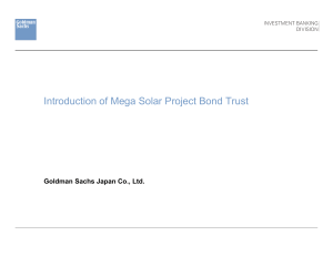 Introduction of Mega Solar Project Bond Trust