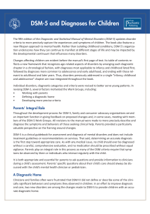 DSM-5 and Diagnoses for Children