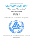 UNEP Background Guide - Universidad la Salle Cancún