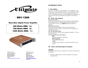 DD1-1200 - Ultimate Sound