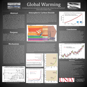 Global warming: At what point does atmospheric greenhouse gas