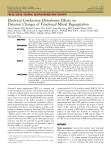 Electrical Conduction Disturbance Effects on Dynamic