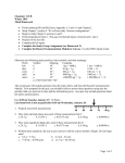 Chemistry 100 G Homework 1