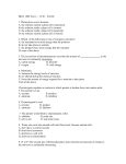 BIOL 1000 Test 2 - Auburn University