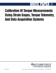 Calibration of Torque Measurements using Strain