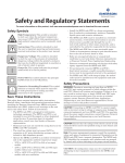 Safety and Regulatory Statements