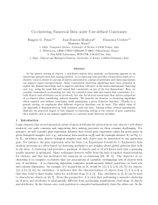 Co-clustering Numerical Data under User-defined Constraints