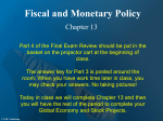 Fiscal and Monetary Policy