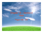 Chapter 15 – Section 2 Heat