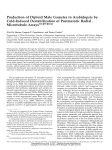 Production of Diploid Male Gametes in Arabidopsis