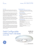 Data Sheet 85001-0559 -- Genesis Ceiling Horn-Strobes