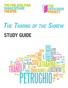 STUDY GUIDE - The Philadelphia Shakespeare Theatre