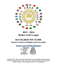 2015 - 2016 Model Arab League BACKGROUND GUIDE