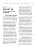 Understanding Evolution: Gene Selection vs. Group Selection