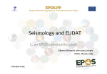 Seismology and EUDAT